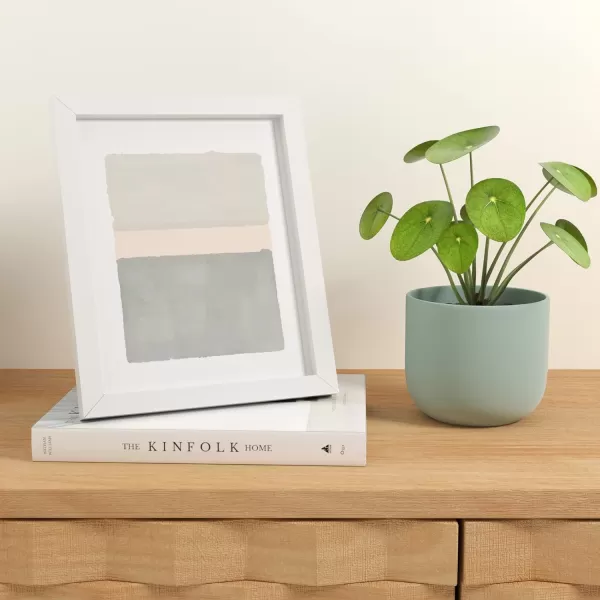 Amazon Basics Rectangular Photo Picture Frame 8 x 10 Pack of 5 Gold 92 x 112 inches8 x 10 White
