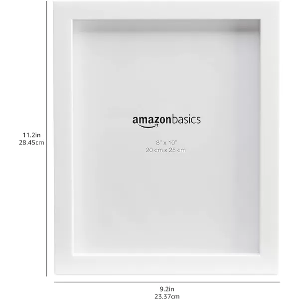 Amazon Basics Rectangular Photo Picture Frame 8 x 10 Pack of 5 Gold 92 x 112 inches8 x 10 White