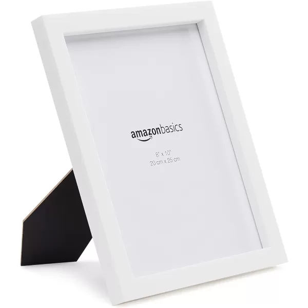 Amazon Basics Rectangular Photo Picture Frame 8 x 10 Pack of 5 Gold 92 x 112 inches8 x 10 White