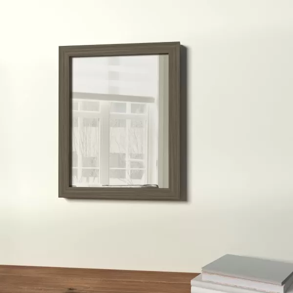 Amazon Basics Rectangular Wall Mount Mirror 24 x 36 Peaked Trim BlackBarnwood 16 x 20 Standard Trim Wall Mirror