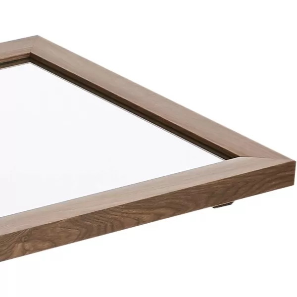 Amazon Basics Rectangular Wall Mount Mirror 24 x 36 Peaked Trim BlackWalnut 16 x 20 Standard Trim Wall Mirror