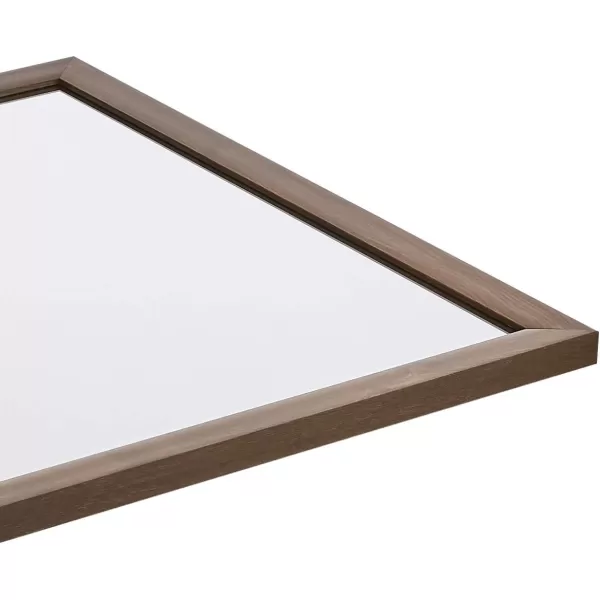 Amazon Basics Rectangular Wall Mount Mirror 24 x 36 Peaked Trim BlackWalnut 20 x 28 Standard Trim Wall Mirror