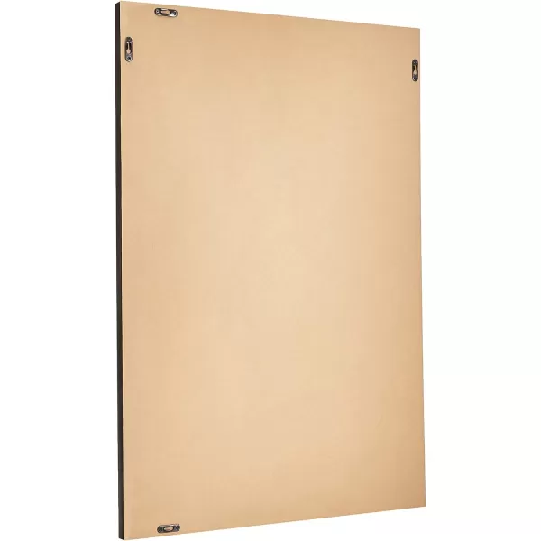 Amazon Basics Rectangular Wall Mount Mirror 24 x 36 Peaked Trim BlackWalnut 24 x 36 Peaked Wall Mirror
