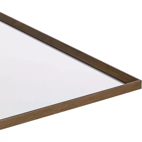 Amazon Basics Rectangular Wall Mount Mirror 24 x 36 Peaked Trim BlackWalnut 30 x 40 Peaked Wall Mirror