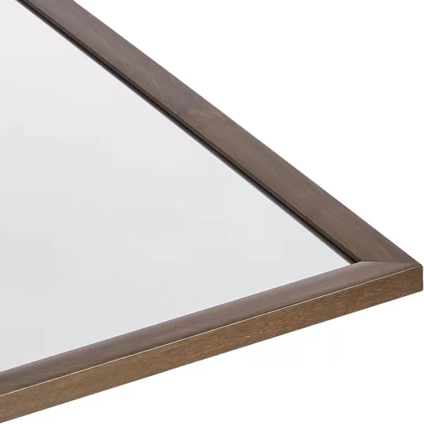 Amazon Basics Rectangular Wall Mount Mirror 24 x 36 Peaked Trim BlackWalnut 30 x 40 Standard Trim Wall Mirror