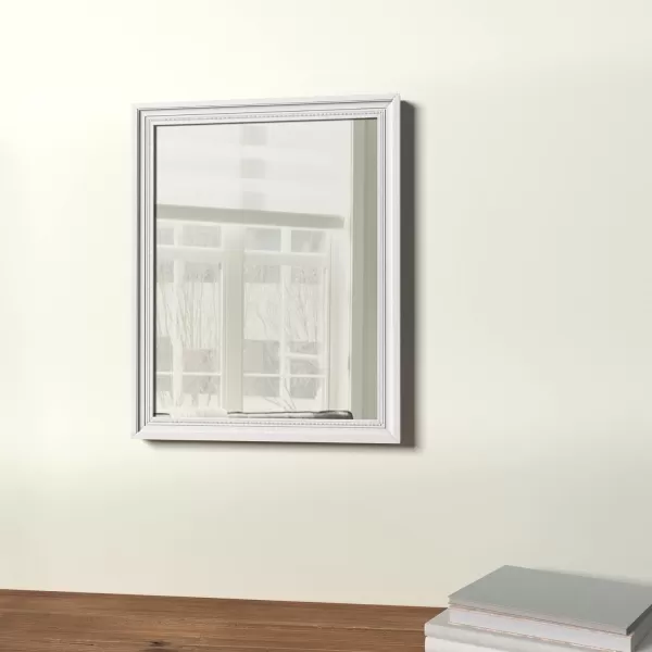 Amazon Basics Rectangular Wall Mount Mirror 24 x 36 Peaked Trim BlackWhite 16 x 20 Decorative Trim Wall Mirror