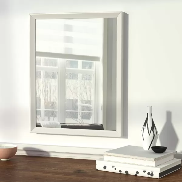 Amazon Basics Rectangular Wall Mount Mirror 24 x 36 Peaked Trim BlackWhite 16 x 20 Peaked Wall Mirror