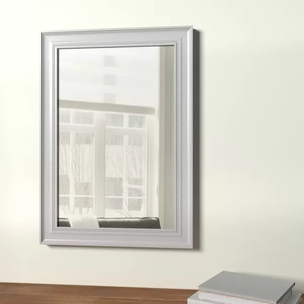 Amazon Basics Rectangular Wall Mount Mirror 24 x 36 Peaked Trim BlackWhite 20 x 28 Decorative Trim Wall Mirror