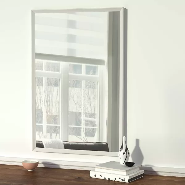 Amazon Basics Rectangular Wall Mount Mirror 24 x 36 Peaked Trim BlackWhite 24 x 36 Peaked Wall Mirror