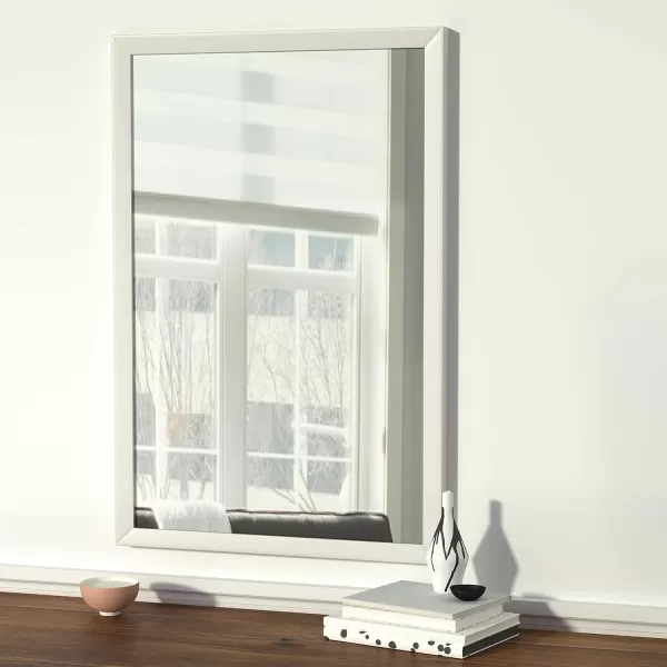 Amazon Basics Rectangular Wall Mount Mirror 24 x 36 Peaked Trim BlackWhite 24 x 36 Standard Trim Wall Mirror
