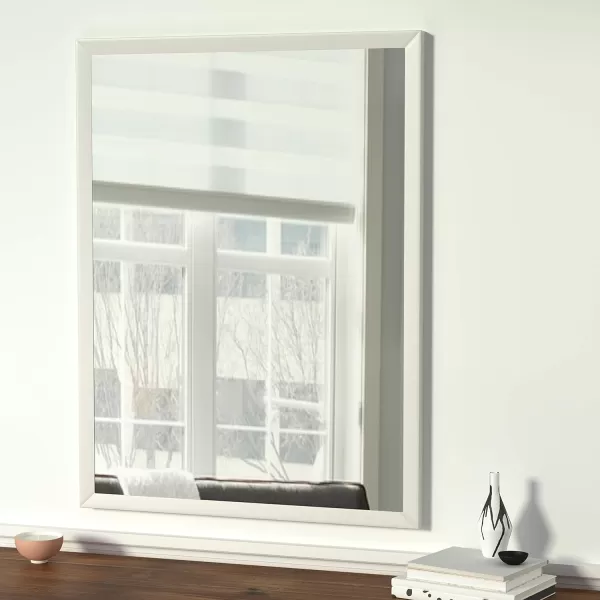 Amazon Basics Rectangular Wall Mount Mirror 24 x 36 Peaked Trim BlackWhite 30 x 40 Standard Trim Wall Mirror