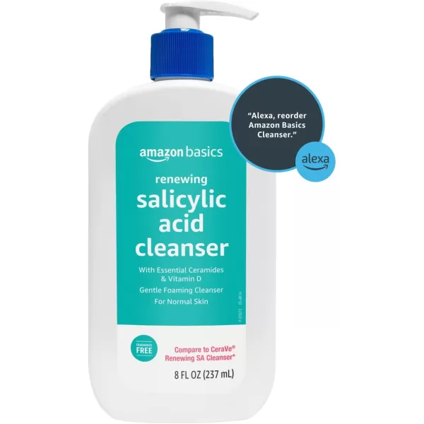 Amazon Basics Renewing Salicylic Acid Cleanser Unscented 8 Fluid Ounces 1PackAmazon Basics Renewing Salicylic Acid Cleanser Unscented 8 Fluid Ounces 1Pack