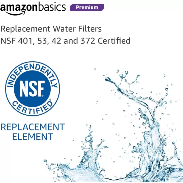 Amazon Basics Replacement GE FQSVF Drinking Water System Filter 2Pack Premium FiltrationPremium