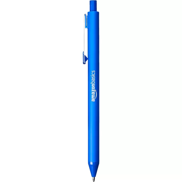 Amazon Basics Retractable Ballpoint Pen  Black 12mm 12PackAssorted Colors