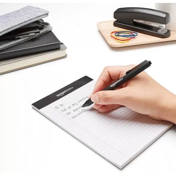 Amazon Basics Retractable Ballpoint Pen  Black 12mm 12PackBlack