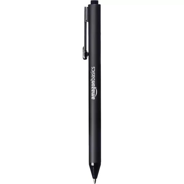 Amazon Basics Retractable Ballpoint Pen  Black 12mm 12PackBlack