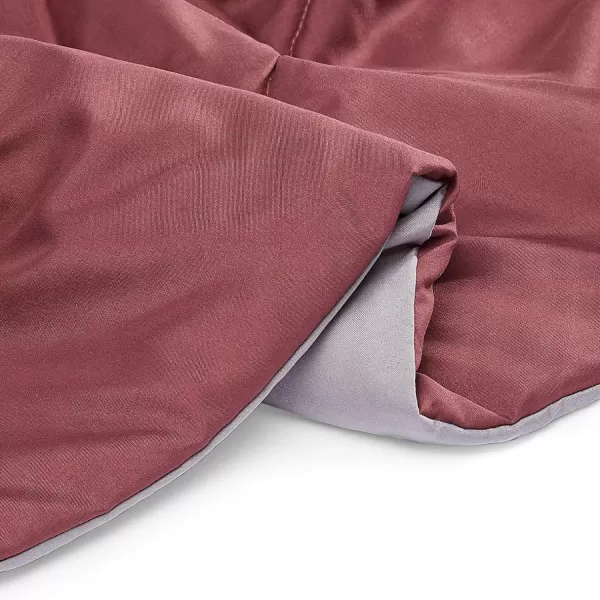 Amazon Basics Reversible Lightweight Microfiber Comforter Blanket TwinTwin XL BlackGreyBurgundy  Grey TwinTwin XL 4Pack