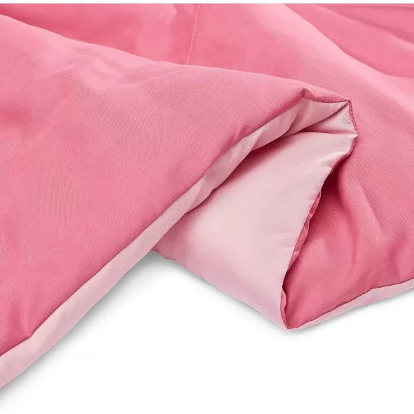 Amazon Basics Reversible Lightweight Microfiber Comforter Blanket TwinTwin XL BlackGreyPink  Blush FullQueen 1Pack