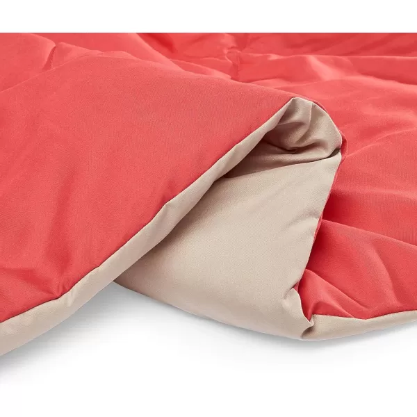 Amazon Basics Reversible Lightweight Microfiber Comforter Blanket TwinTwin XL BlackGreyRed  Khaki King 1Pack