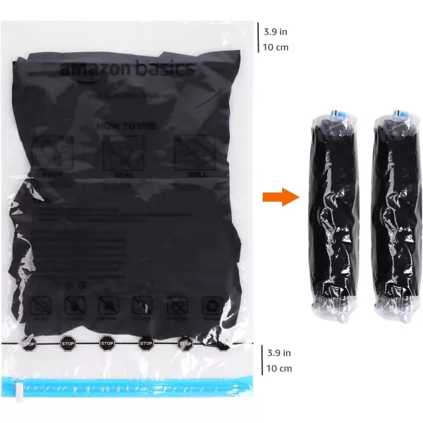Amazon Basics RollUp Travel Storage Bags 12 Packs of 6 Small amp Medium Multiple ClearAmazon Basics RollUp Travel Storage Bags 12 Packs of 6 Small amp Medium Multiple Clear