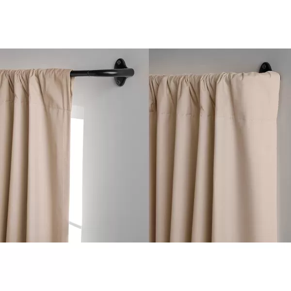 Amazon Basics Room Darkening Double Curtain Rod 28 to 48 BlackBlack 88 to 120 Single Rod