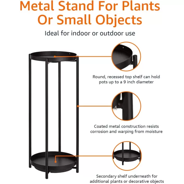 Amazon Basics Round Plant Stand BlackAmazon Basics Round Plant Stand Black