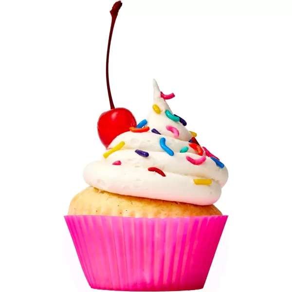 Amazon Basics Round Reusable Silicone Baking Cups Muffin Liners Pack of 24 Multicolor 29 x 296 x 13Pack of 24