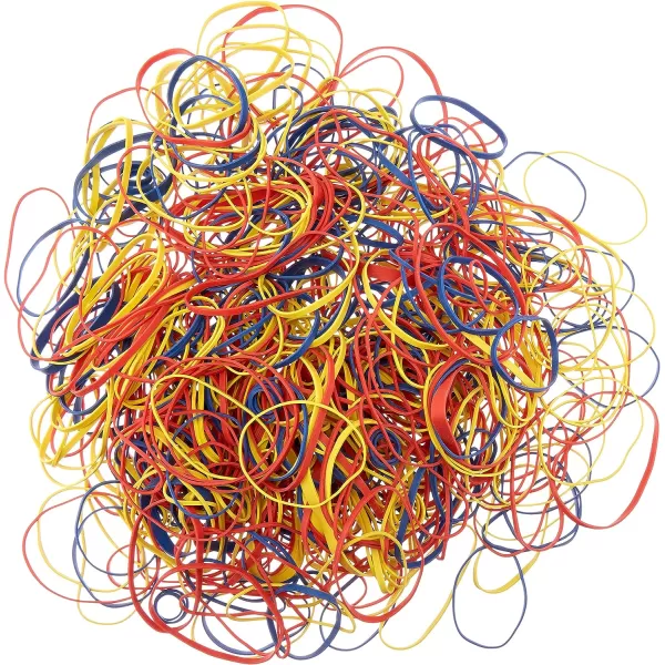 Amazon Basics Rubber Bands Size 33 312 x 18 Inch 600 Bands1 lb Pack 3Pack TanAssorted 05 Pound Pack