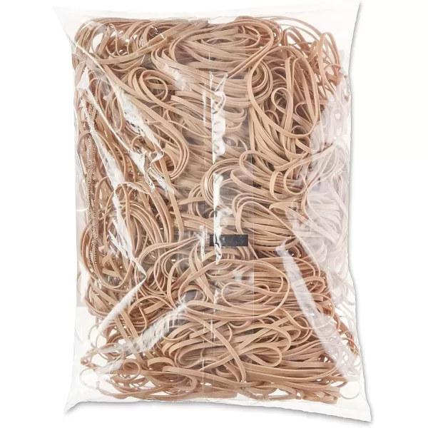 Amazon Basics Rubber Bands Size 33 312 x 18 Inch 600 Bands1 lb Pack 3Pack TanSize 33 18 25Pack