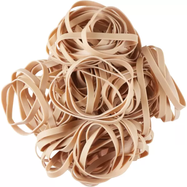 Amazon Basics Rubber Bands Size 33 312 x 18 Inch 600 Bands1 lb Pack 3Pack TanSize 64 14 3Pack