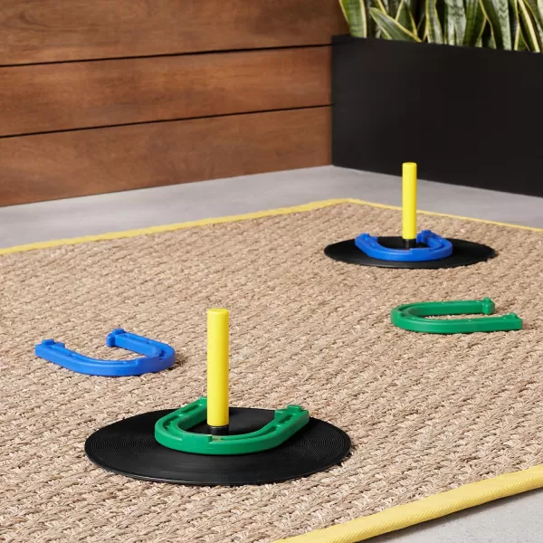 Amazon Basics Rubber Portable Horseshoe Outdoor Yard Game SetAmazon Basics Rubber Portable Horseshoe Outdoor Yard Game Set