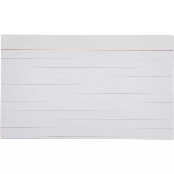 Amazon Basics Ruled Lined Index Cards 1000 count 10 Pack of 100 White 3 in x 5 inAmazon Basics Ruled Lined Index Cards 1000 count 10 Pack of 100 White 3 in x 5 in