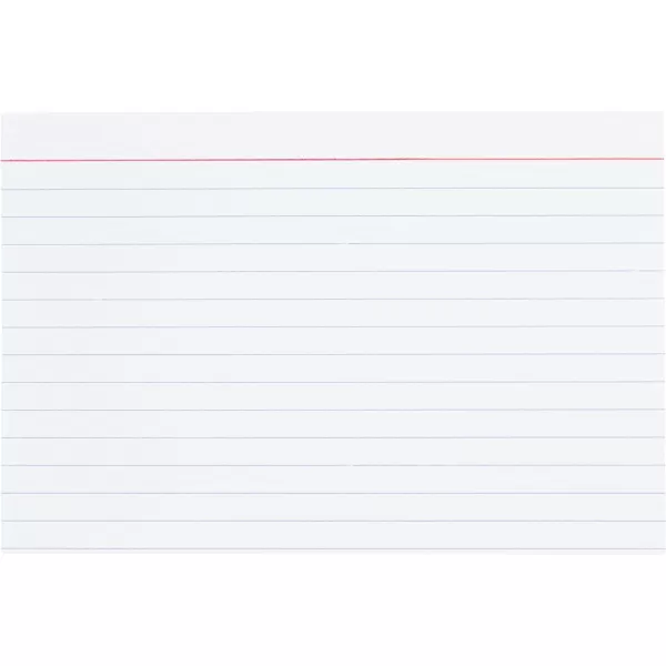 Amazon Basics Ruled Lined Index Note Cards 500 Count 5 Pack of 100 White 4 in x 6 in4 in x 6 in