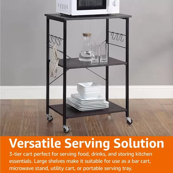 Amazon Basics SKS Storage Carts 236 WhiteBeigeBlackRustic Brown