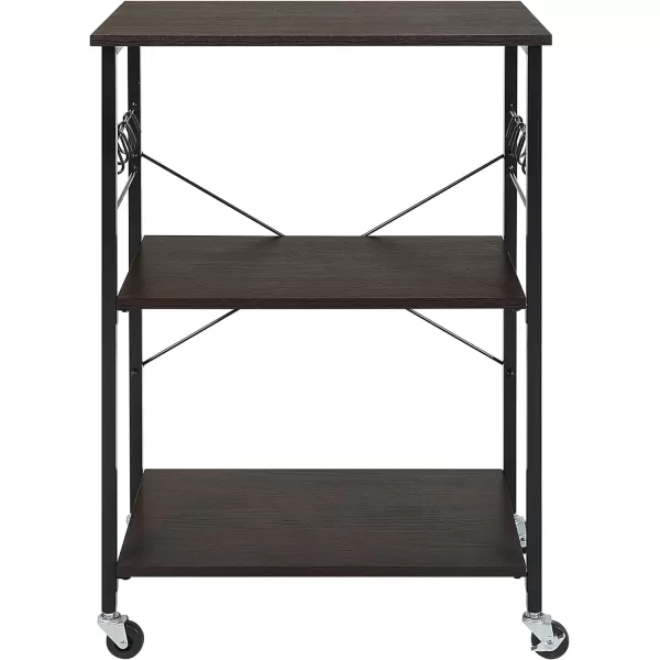 Amazon Basics SKS Storage Carts 236 WhiteBeigeBlackRustic Brown