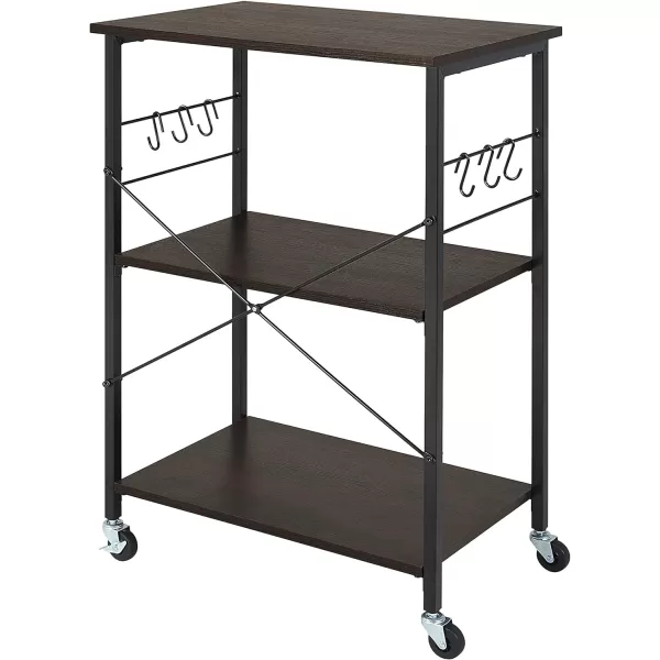 Amazon Basics SKS Storage Carts 236 WhiteBeigeBlackRustic Brown