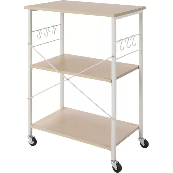 Amazon Basics SKS Storage Carts 236 WhiteBeigeWhiteBeige