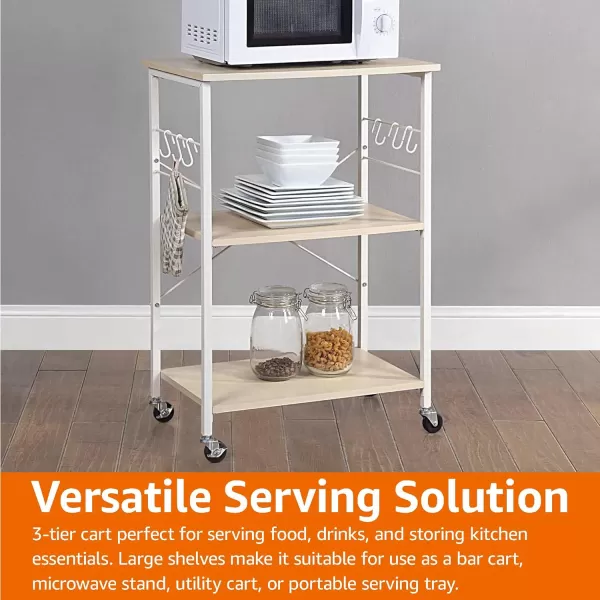 Amazon Basics SKS Storage Carts 236 WhiteBeigeWhiteBeige
