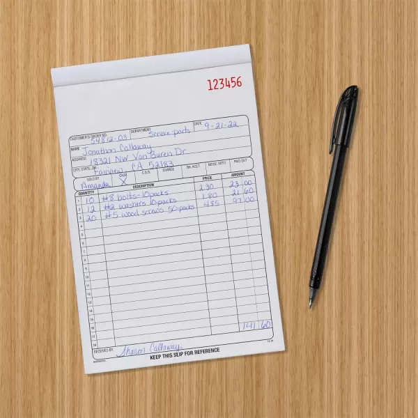 Amazon Basics Sales Order Book 2Part Carbonless 5PackSales Order Book 5Pack