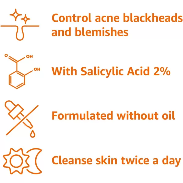 Amazon Basics Salicylic Acid Acne Wash Unscented 6 Fluid Ounces 1PackAmazon Basics Salicylic Acid Acne Wash Unscented 6 Fluid Ounces 1Pack