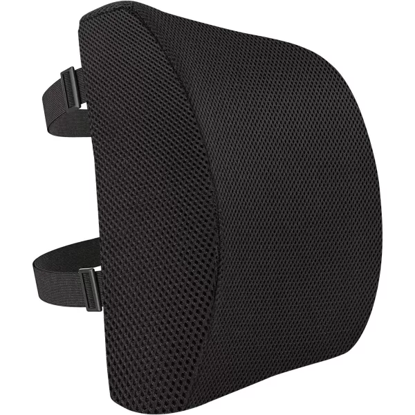 Amazon Basics Seat Cushion amp Lumbar Support Memory Foam Black 2PackBack Support Cushion Memory Foam