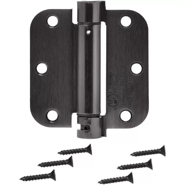 Amazon Basics SelfClosing Door Hinge 10 Piece Satin Nickel 35 Inch x 35 Inch1 Piece Oil Rubbed Bronze