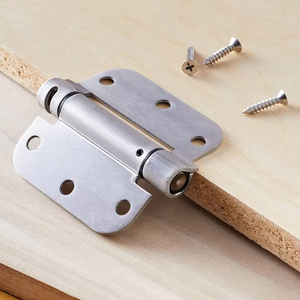 Amazon Basics SelfClosing Door Hinge 10 Piece Satin Nickel 35 Inch x 35 Inch1 Piece Satin Nickel