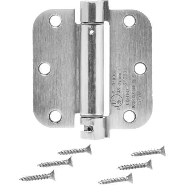 Amazon Basics SelfClosing Door Hinge 10 Piece Satin Nickel 35 Inch x 35 Inch1 Piece Satin Nickel