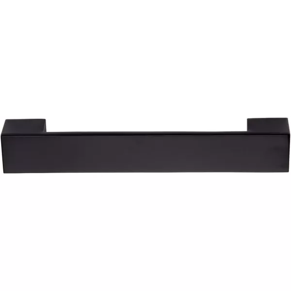 Amazon Basics Short Modern Cabinet Pull Handle 638inch Length 5inch Hole Center Flat Black 10Pack638 in Length 5 in Hole Center Flat Black