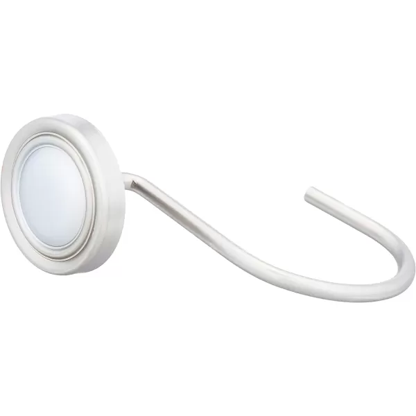 Amazon Basics Shower Curtain Hooks  Lined Square Hooks NickelNickel Classic Button