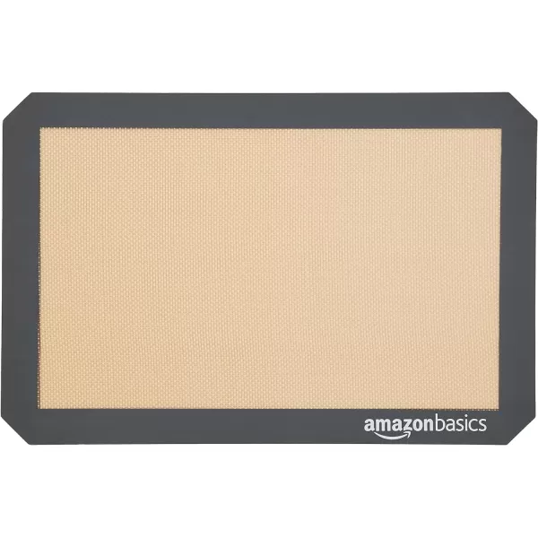 Amazon Basics Silicone NonStick Food Safe Baking Mat Pack of 3 BeigeGray Rectangular 165 x 1162BeigeGray 3Pack Baking Mats