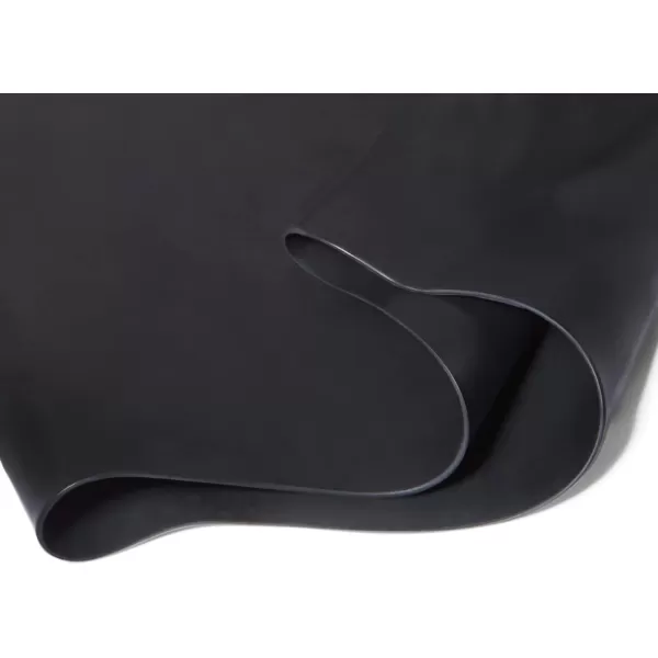 Amazon Basics Silicone Unisex Swim CapsBlack