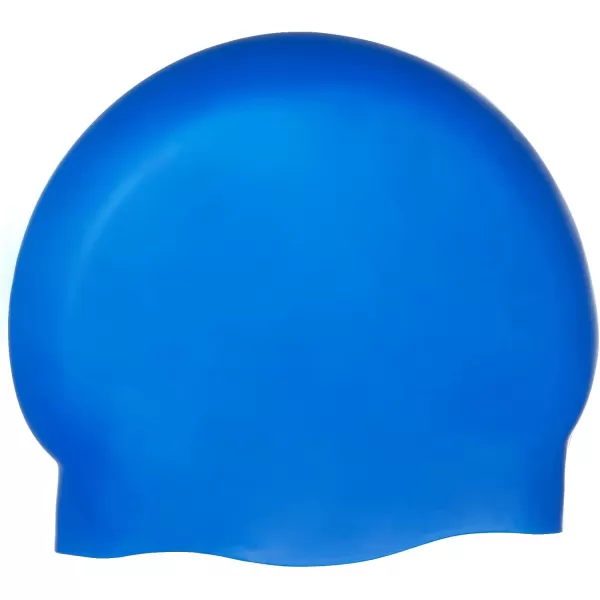 Amazon Basics Silicone Unisex Swim CapsBlue
