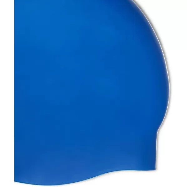 Amazon Basics Silicone Unisex Swim CapsBlue